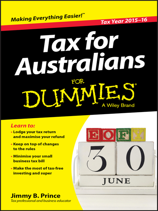 Title details for Tax for Australians for Dummies by Jimmy B. Prince - Available